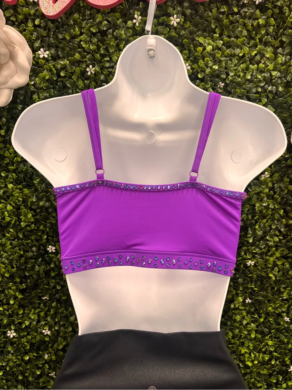 Weissman Purple and Black Dance Costume Set
